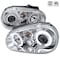 Spec-D Tuning 99-05 Volkswagen Golf Halo LED Projector Chrome LHP-GLF99-TM - alternate 1